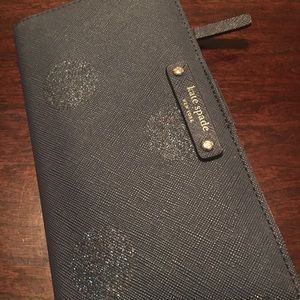 Kate Spade navy dark blue wallet